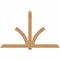 Ekena Millwork Redmond Smooth Timber Gable Bracket, Western Red Cedar, 96"W x 60"H x 1 1/2"D x 5 1/2"F, 15/12 Pitch GBW096X60X0206RED00SWR - alternate 1